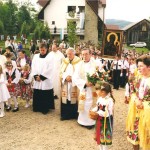 Kasina Wielka Kaplica Na Brzegu - peregrynacja obrazu Matki Boskiej Częstochowskiej 23 sierpnia 1999 rok