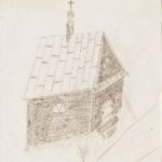 Kaplica Na Brzegu około 1770 rok - rycina
